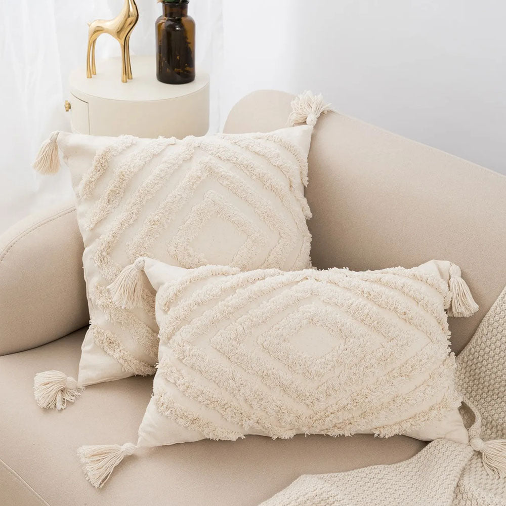 Boho Chic Cushion Cover With Tassel