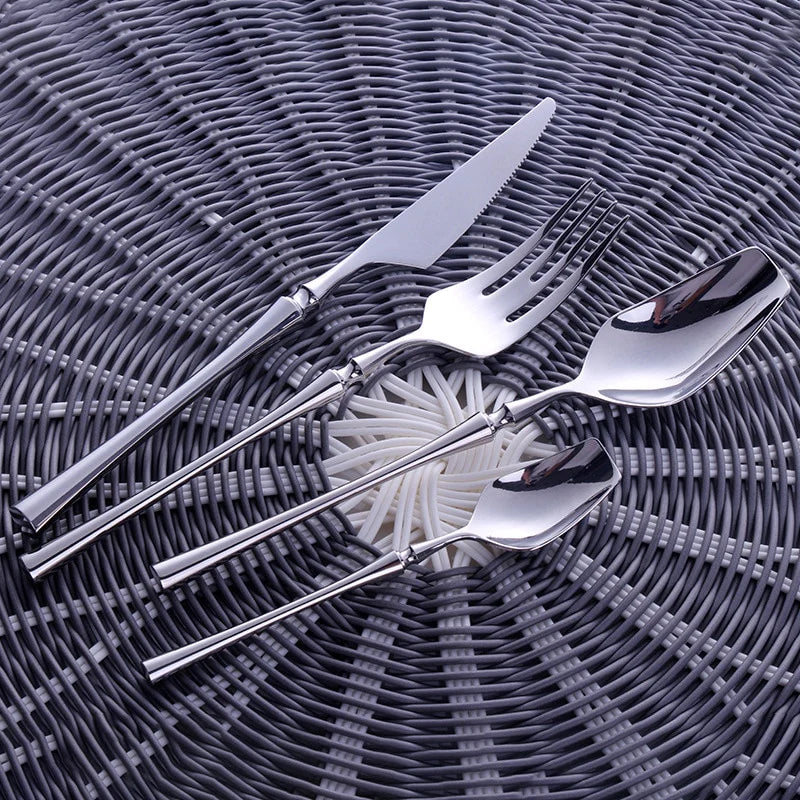 Classic Luxury Silver Cutlery Set