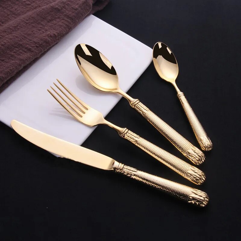 Regal Gold and Silver Cutlery Utensil Set