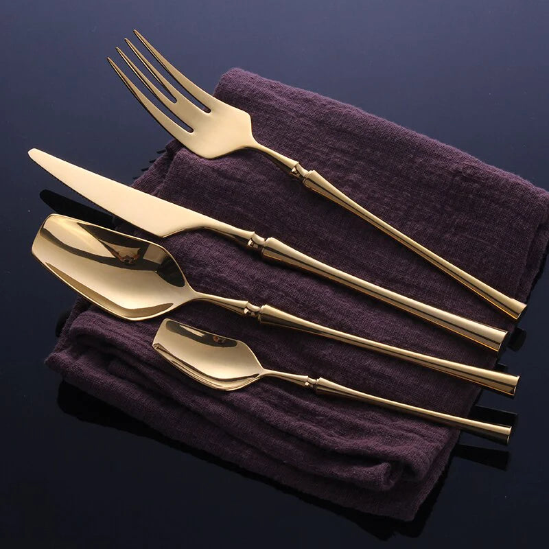 Monaco Shine Gold Cutlery Set