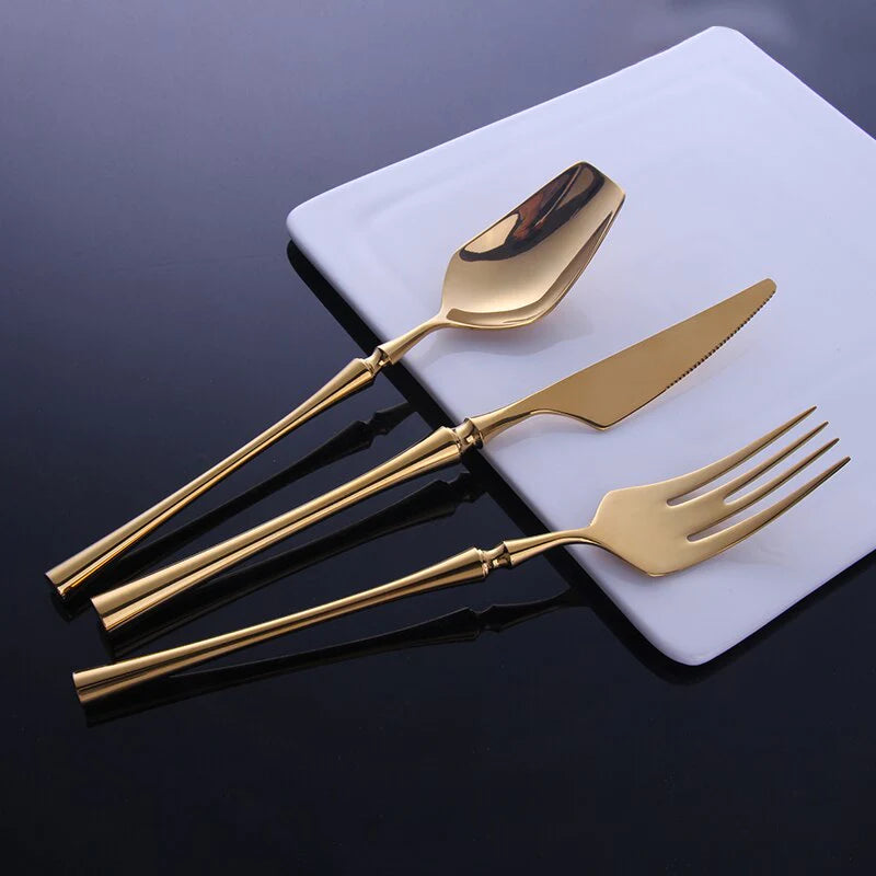 Monaco Shine Gold Cutlery Set