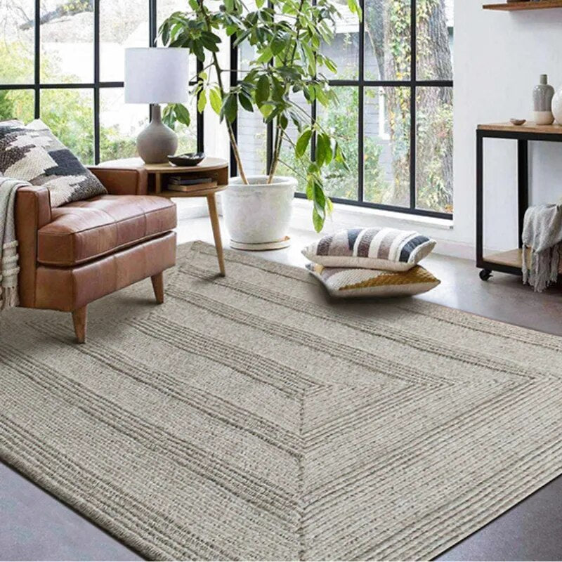 Carpet For Living Room Wool Hand Woven Luxurious Thermal